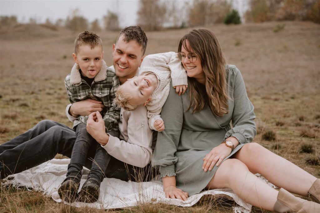Gezinsshoot op Wekeromse Zand in Lunteren
